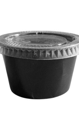 Envase/Vasito Souffle Negro 3.25 oz