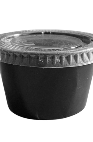 Envase/Vasito Souffle Negro 4 oz