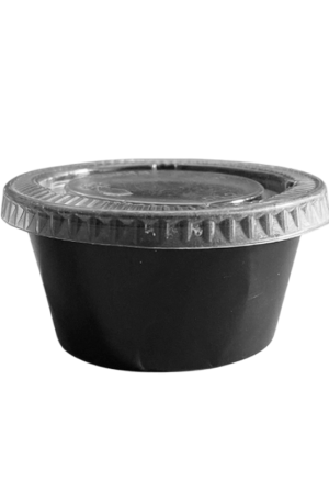 Envase/Vasito Souffle Negro 2 oz