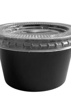 Envase/Vasito Souffle Negro 5.5 oz