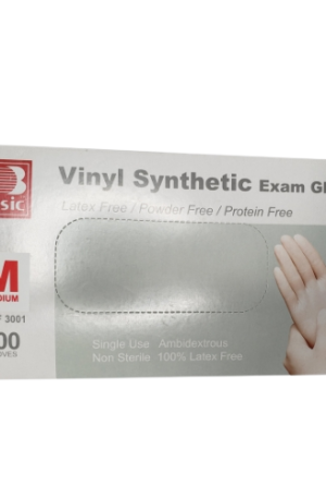 Guante Vinyl Transparente Talla M