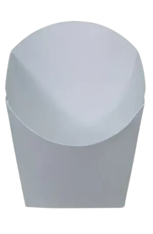 Caja para papas blanca pequeña
