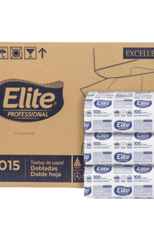 TOALLA INTERDOBLADA ELITE  DOBLE HOJA 20X100