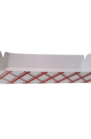 Bandeja para Hot dog Franjas Rojas