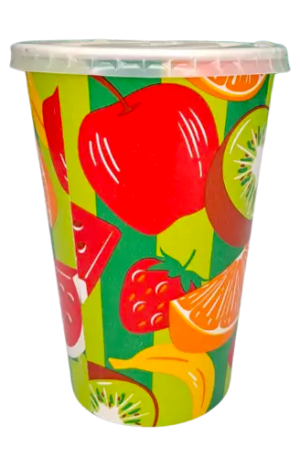 Vaso 16 oz para Bebida Fría con Tapa