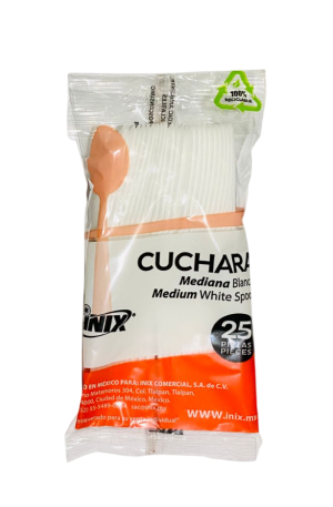 Cuchara Mediana Blanca INIX