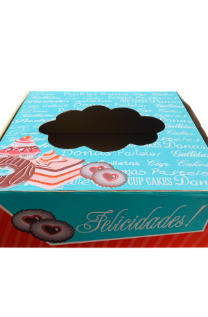 Caja para Pastel con Ventana #12x4